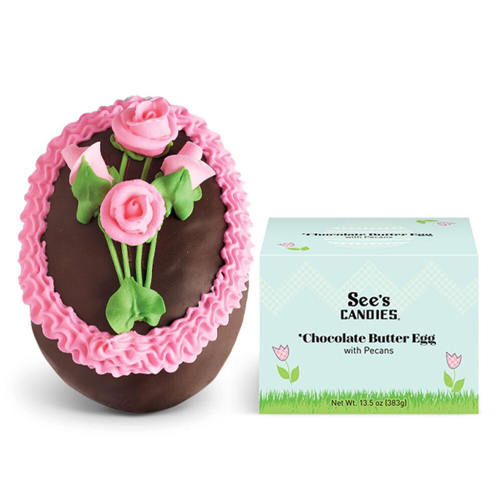 Chocolate Butter Egg with Pecans - 13.5 oz